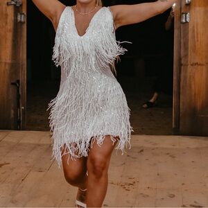 Nadine Merabi Sadie White Dress